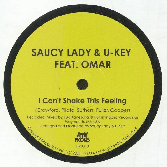 Лицевая сторона обложки — SAUCY LADY / U KEY feat OMAR — I Can't Shake This Feeling