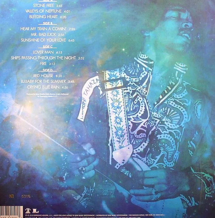 Back cover — Jimi HENDRIX — Valleys Of Neptune