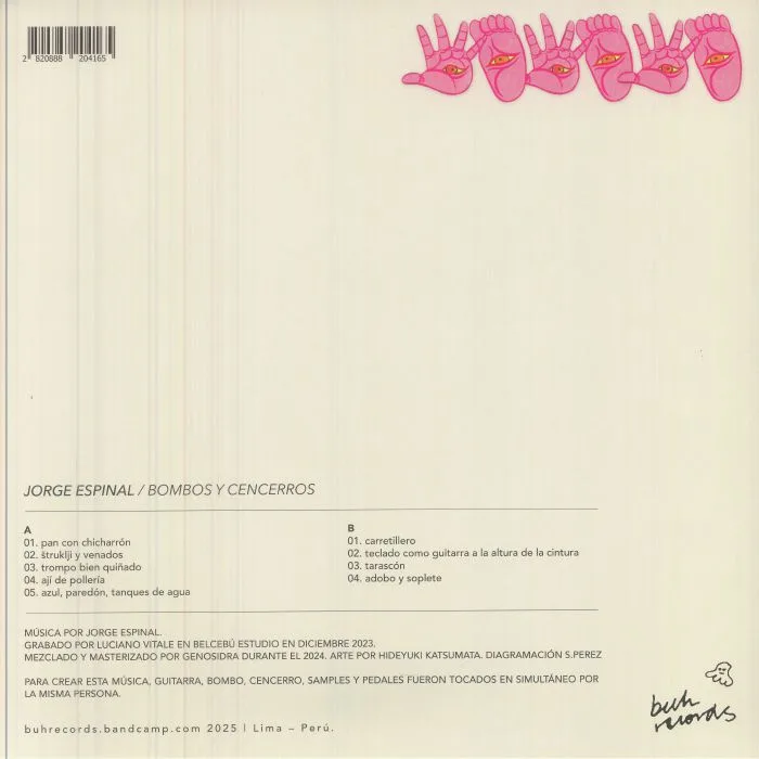 Back cover — Jorge ESPINAL — Bombos Y Cencerros