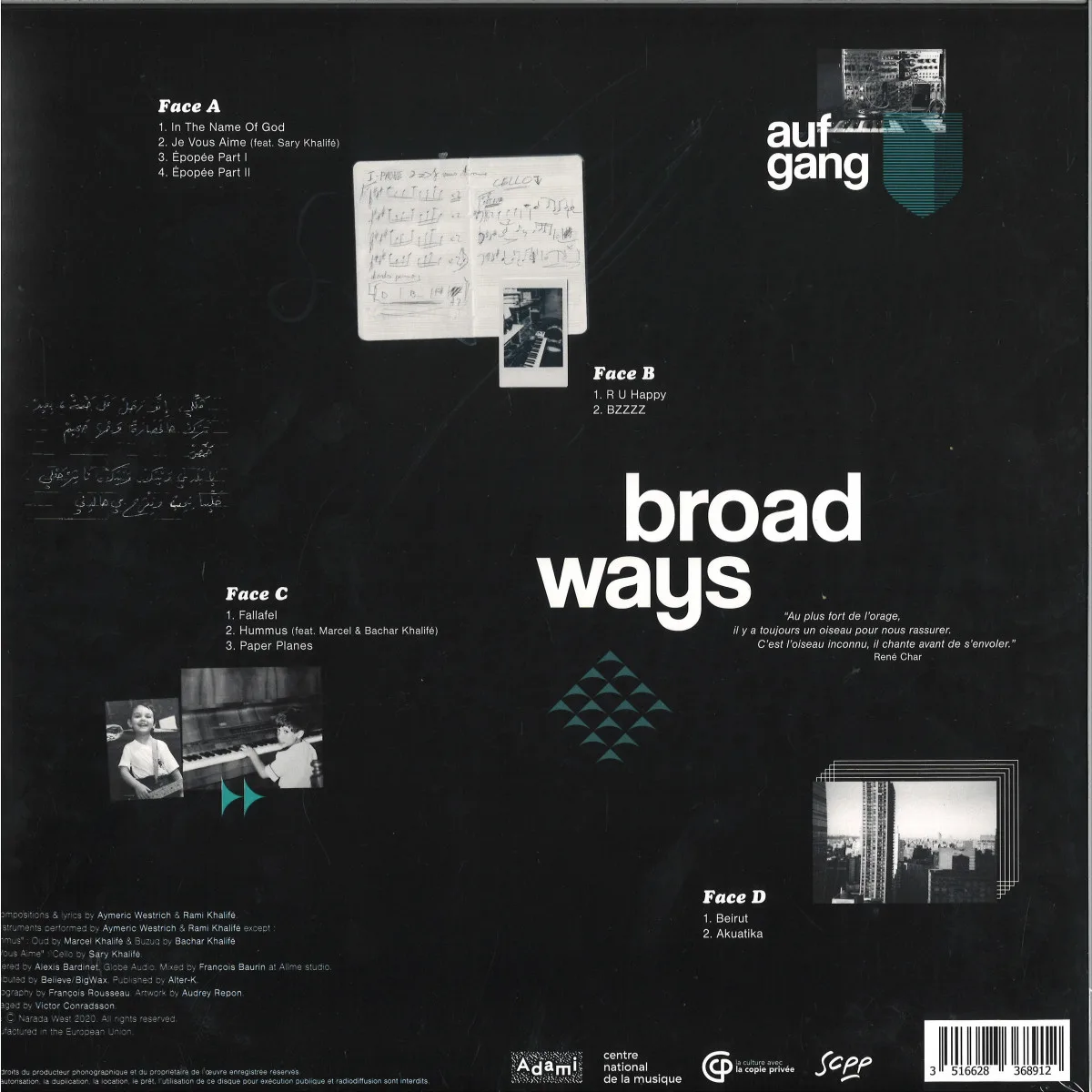 Обратная сторона обложки — Aufgang — Broad Ways