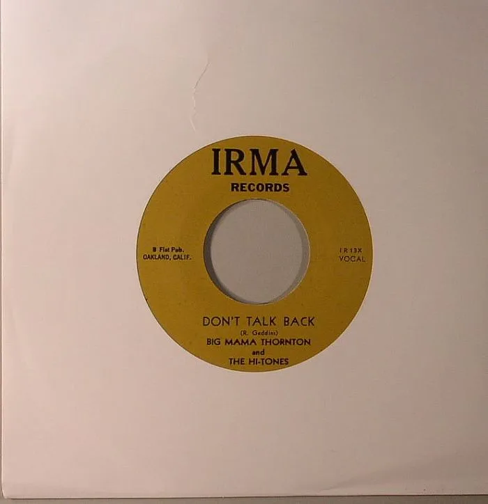 Front cover — BIG MAMA THORNTON / THE HI TONES — Don't Talk Back