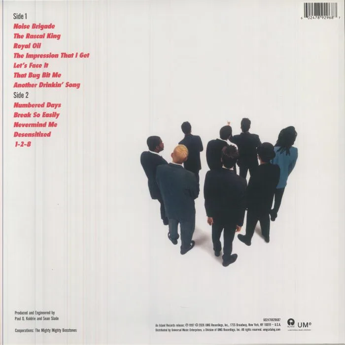 Обратная сторона обложки — The MIGHTY MIGHTY BOSSTONES — Let's Face It (reissue)