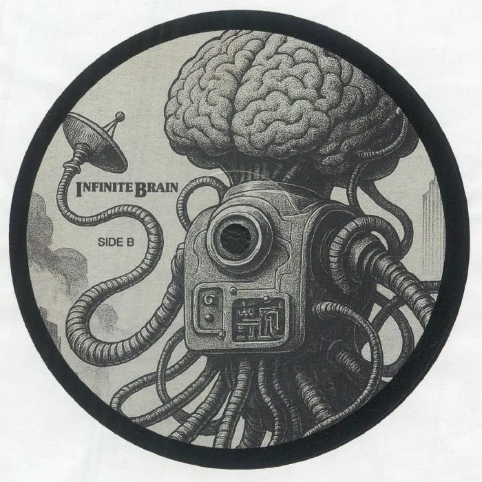 Back cover — Carlos NATIVE / SLIT OBSERVERS / NEGOCIUS MAN / ALLUMYND / KOMATSSU / IRRATIONAL LANGUAGE — Infinite Brains