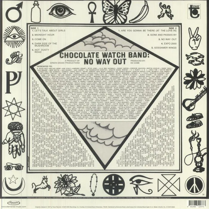 Обратная сторона обложки — CHOCOLATE WATCH BAND — No Way Out (reissue)