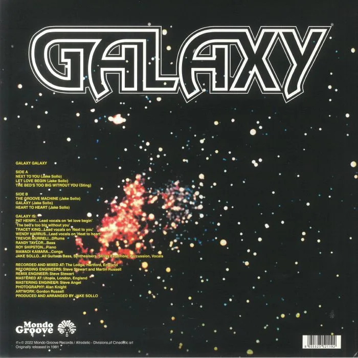 Обратная сторона обложки — GALAXY — Galaxy (reissue)