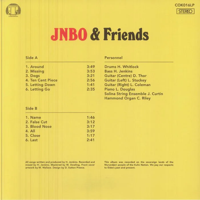 Back cover — JNBO — JNBO & Friends
