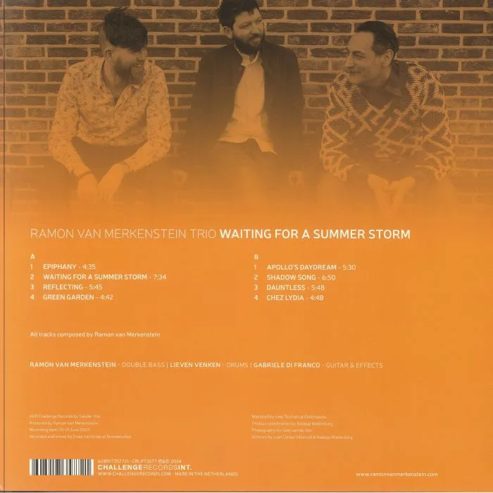 Обратная сторона обложки — RAMON VAN MERKENSTEIN TRIO — Waiting For A Summer Storm