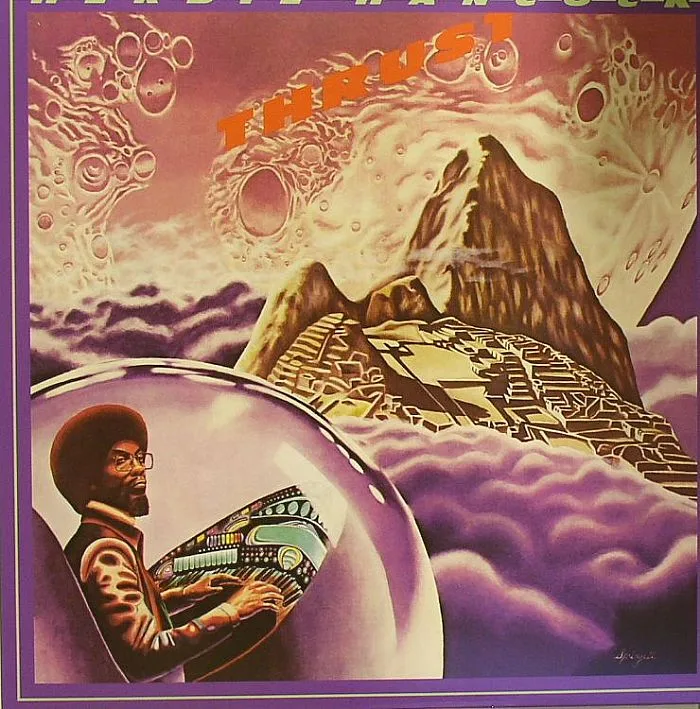 Лицевая сторона обложки — Herbie HANCOCK — Thrust