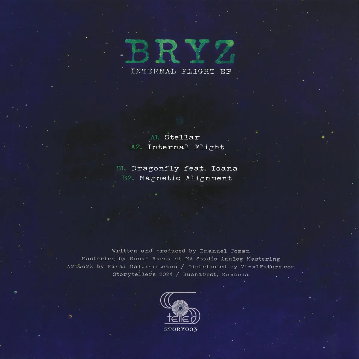 Обратная сторона обложки — Bryz — Internal Flight EP