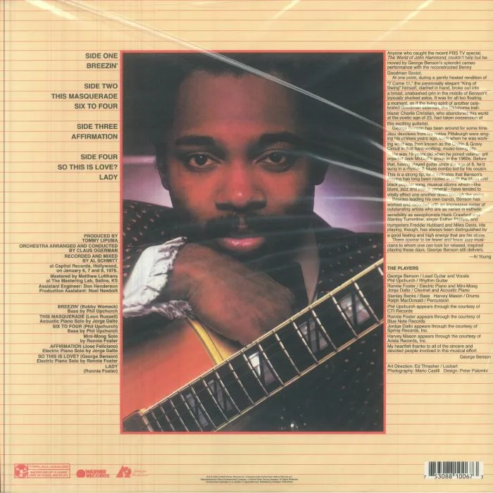 Back cover — George BENSON — Breezin' (reissue)