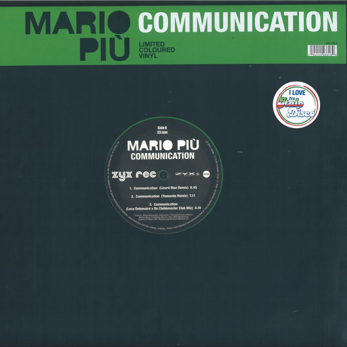 Обратная сторона обложки — Mario Piu — Communication