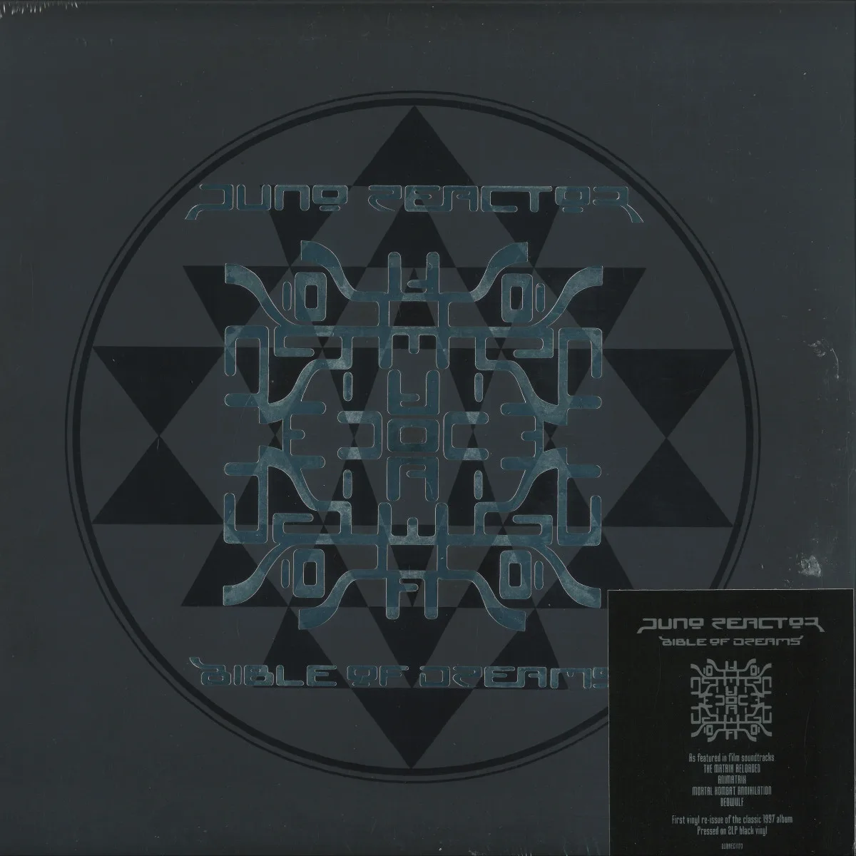 Лицевая сторона обложки — Juno Reactor — Bible Of Dreams LP 2x12"