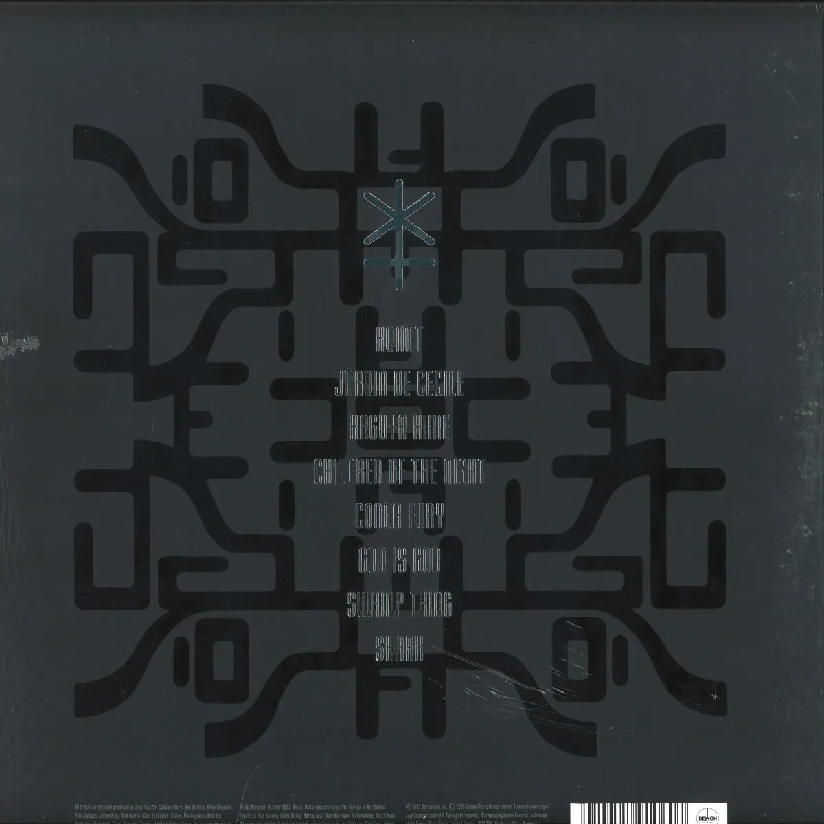 Обратная сторона обложки — Juno Reactor — Bible Of Dreams LP 2x12"