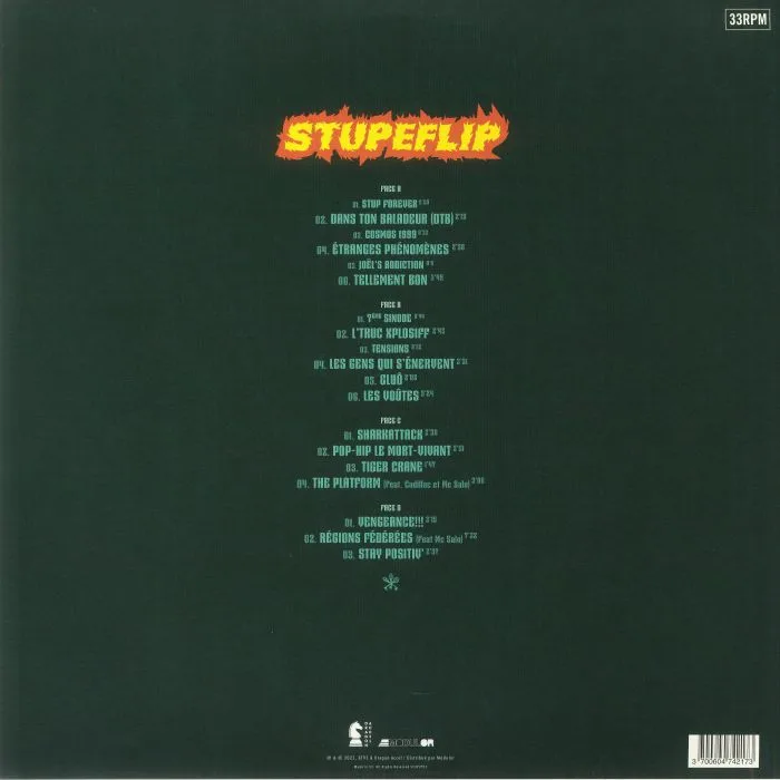 Back cover — STUPEFLIP — Stup Forever