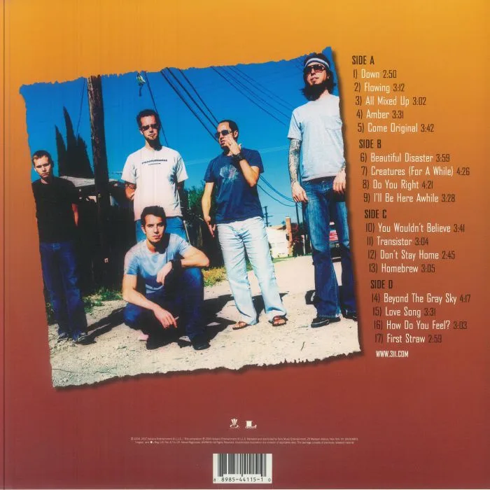 Обратная сторона обложки — 311 — Greatest Hits '93-'03