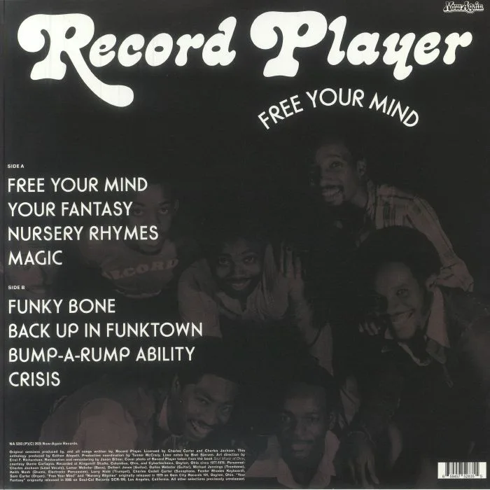 Обратная сторона обложки — RECORD PLAYER — Free Your Mind