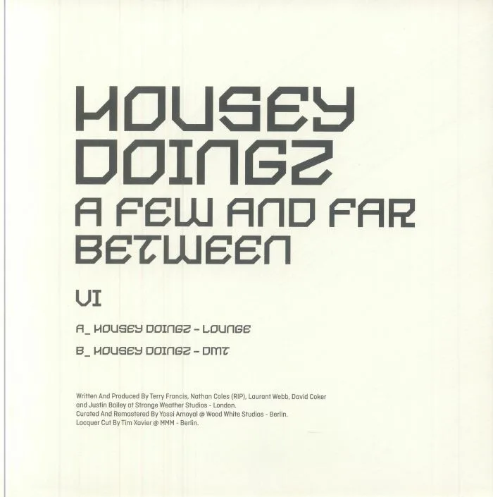 Back cover — HOUSEY DOINGZ — A Few & Far Between VI