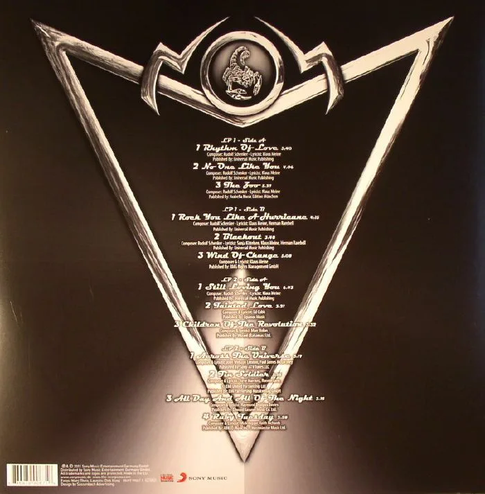 Back cover — SCORPIONS — Comeblack
