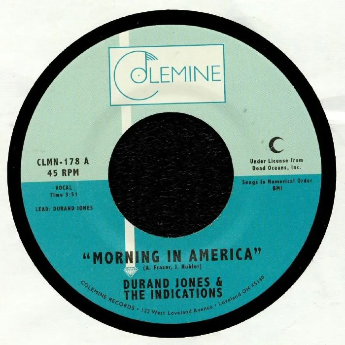 Front cover — Durand JONES & THE INDICATIONS — Morning In America