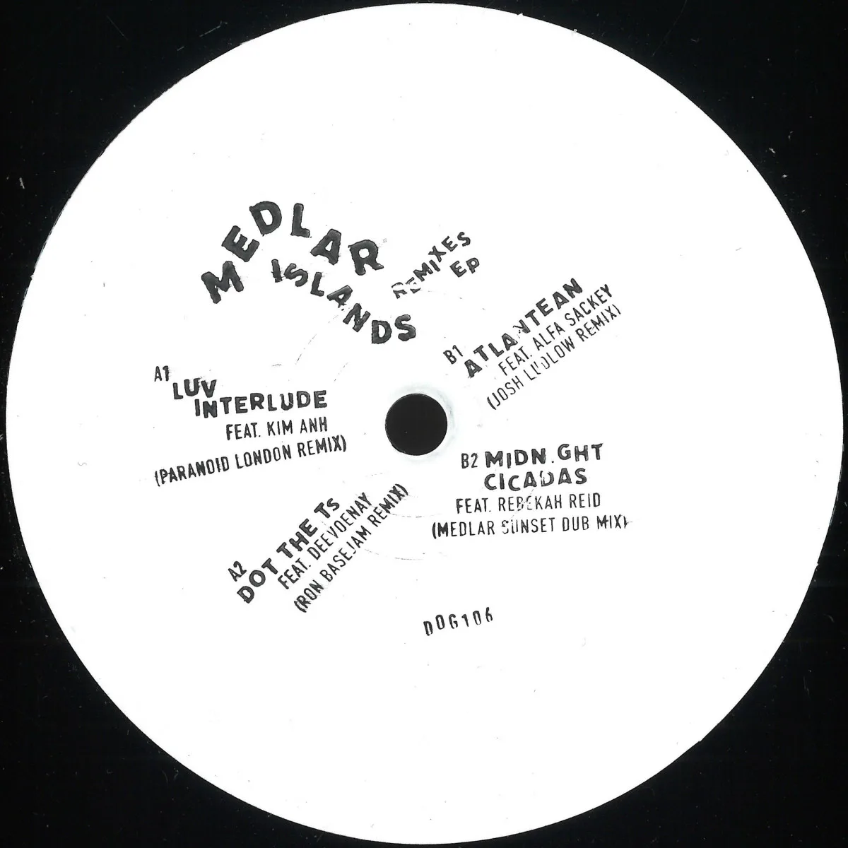 Front cover — Medlar — Islands Remixed EP