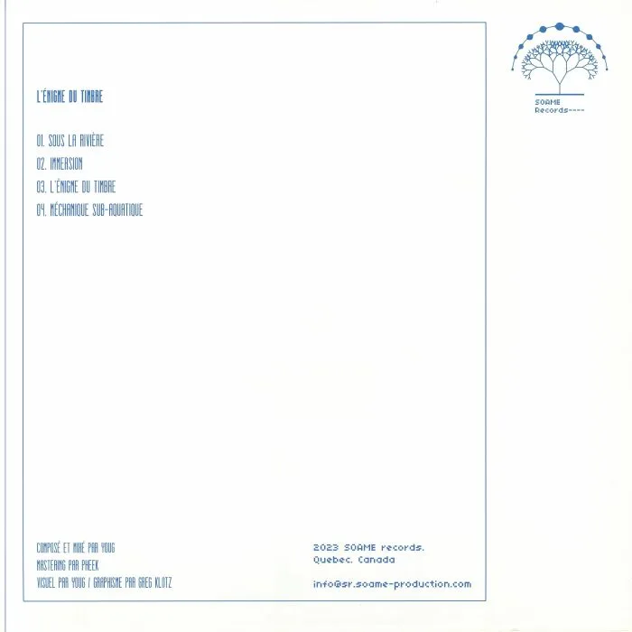 Back cover — YOUG — L'enigme Du Timbre