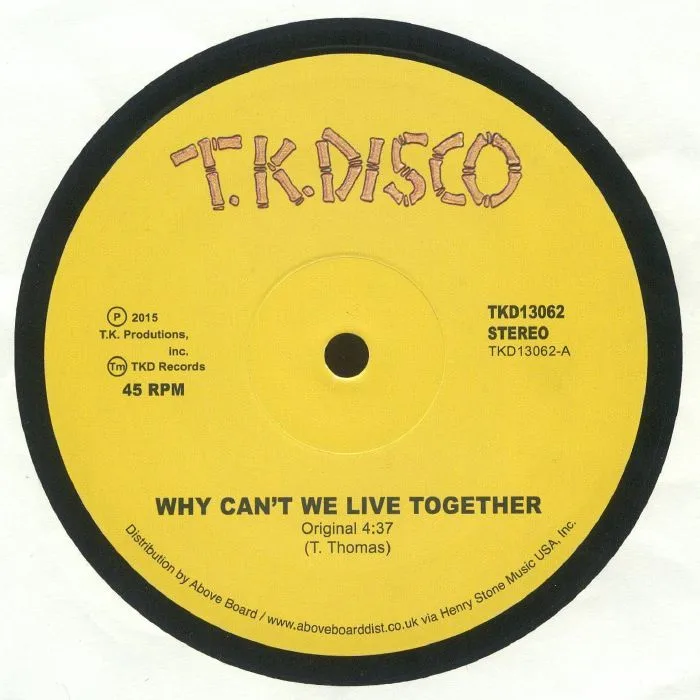 Лицевая сторона обложки — Timmy THOMAS — Why Can't We Live Together