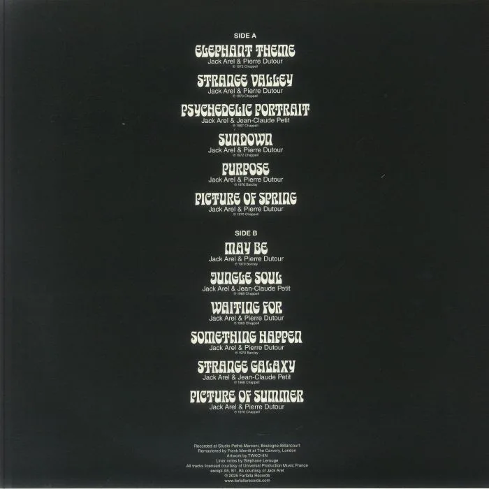 Back cover — Jack AREL / PIERRE DUTOUR / JEAN CLAUDE PETIT — Kaleidoscope