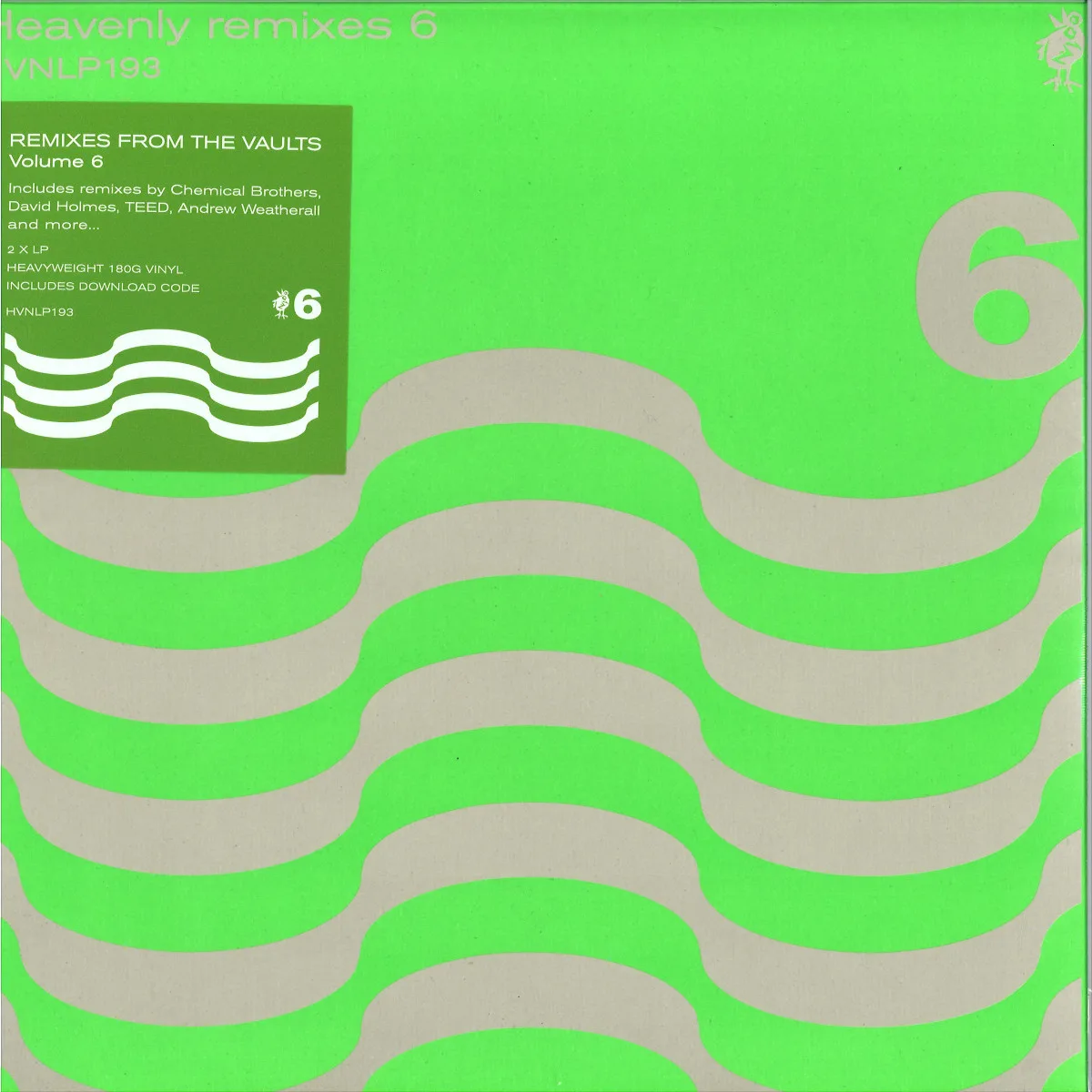Лицевая сторона обложки — Various — Heavenly Remixes 6 LP 2x12"