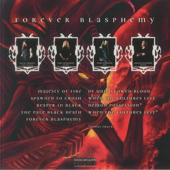 Обратная сторона обложки — IN AETERNUM — Forever Blasphemy