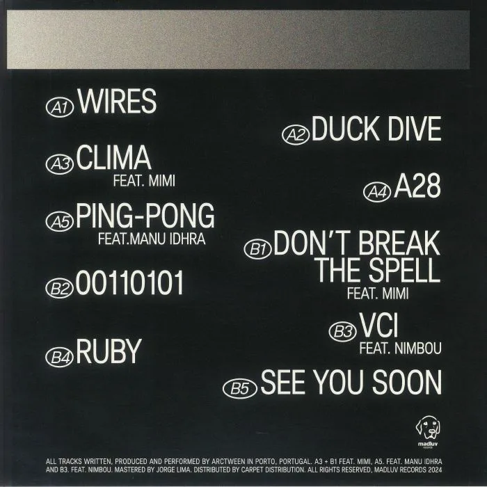 Back cover — ARCTWEEN — Ping Pong