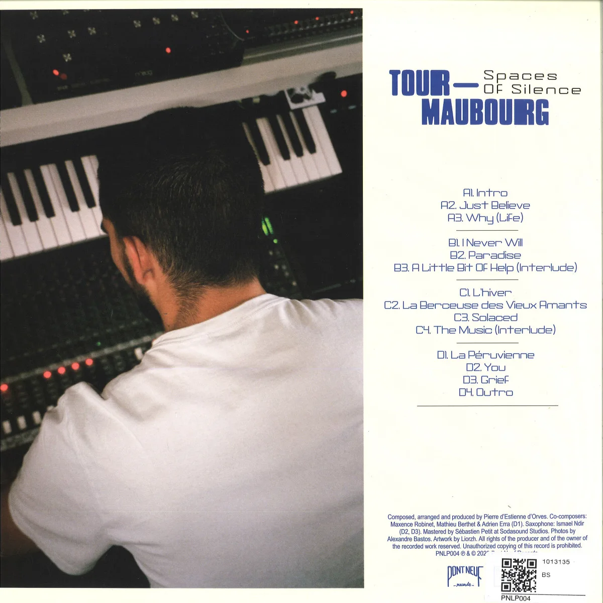 Back cover — Tour-Maubourg — Spaces Of Silence LP 2x12"
