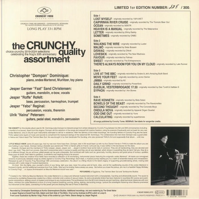 Обратная сторона обложки — Christopher DOMINIQUE with THAU — The Crunchy Quality Assortment
