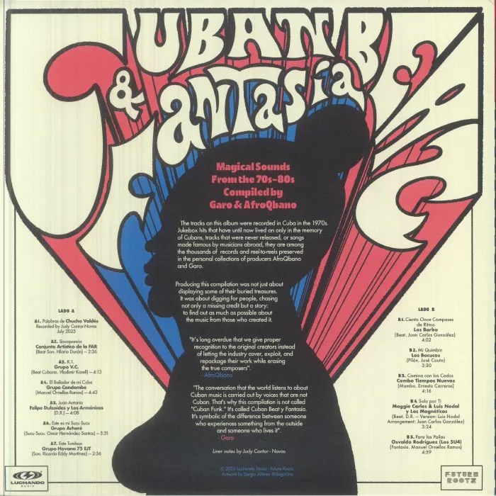 Обратная сторона обложки — GARO / AFROQBANO — Cuban Beat & Fantasia 1970-1980