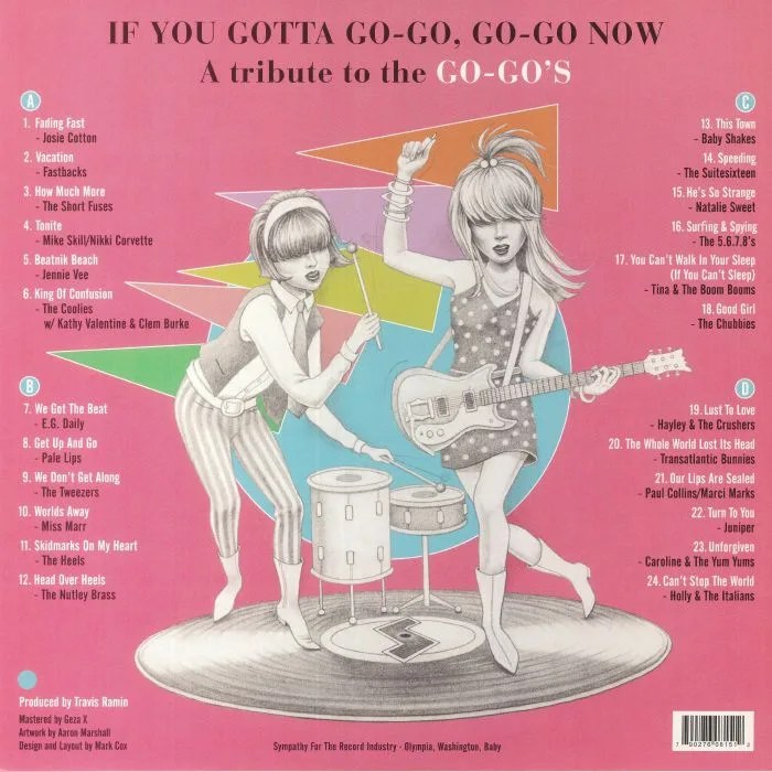 Back cover — VARIOUS — If You Gotta Go Go Go Go Now: A Tribute To The Go Go's