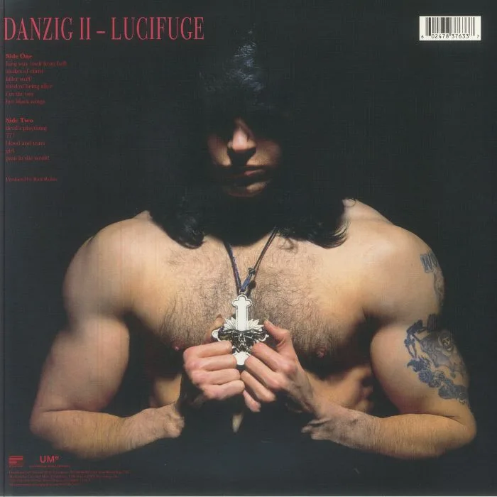 Back cover — DANZIG — Danzig II: Lucifuge (reissue)