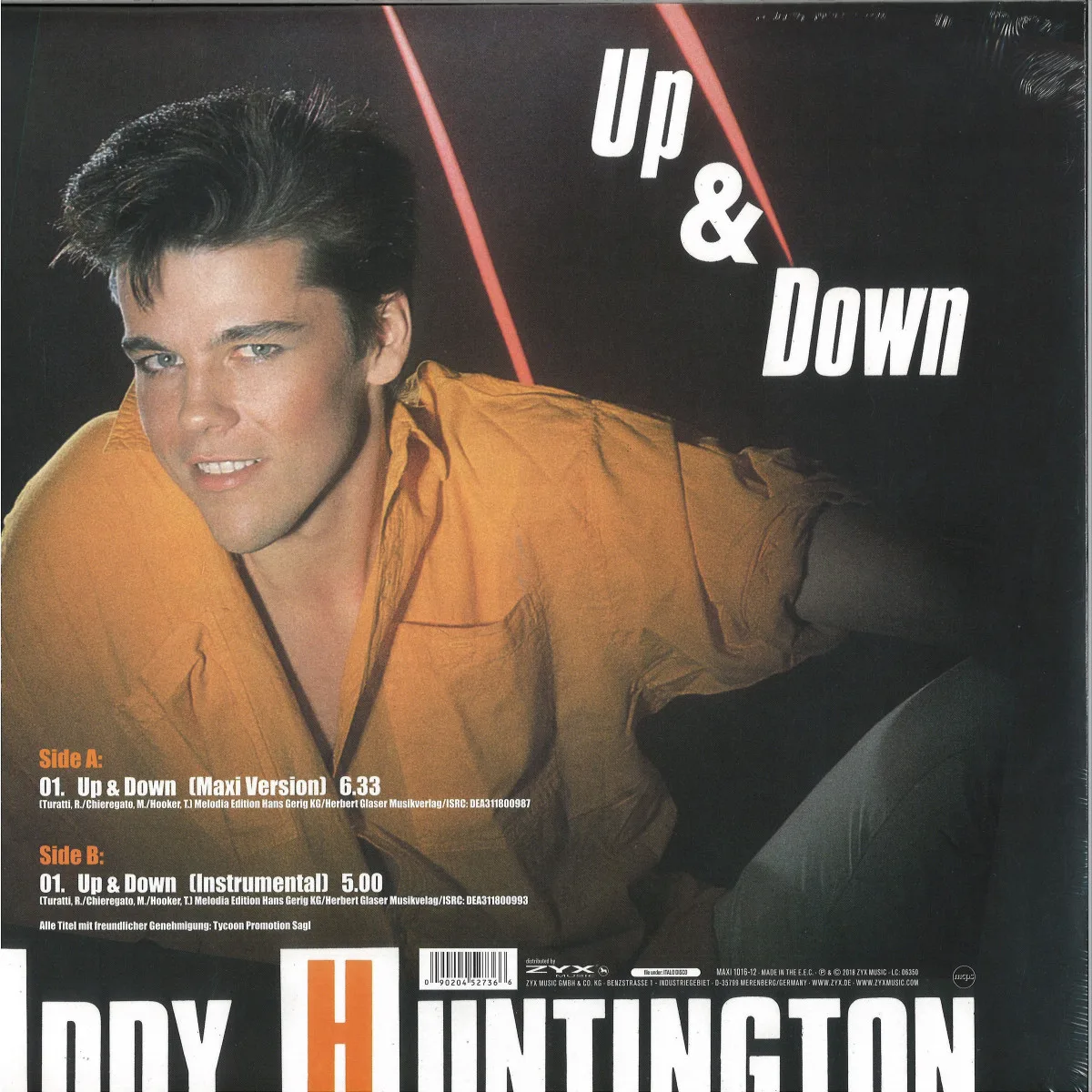 Back cover — Eddy Huntington — Up & Down