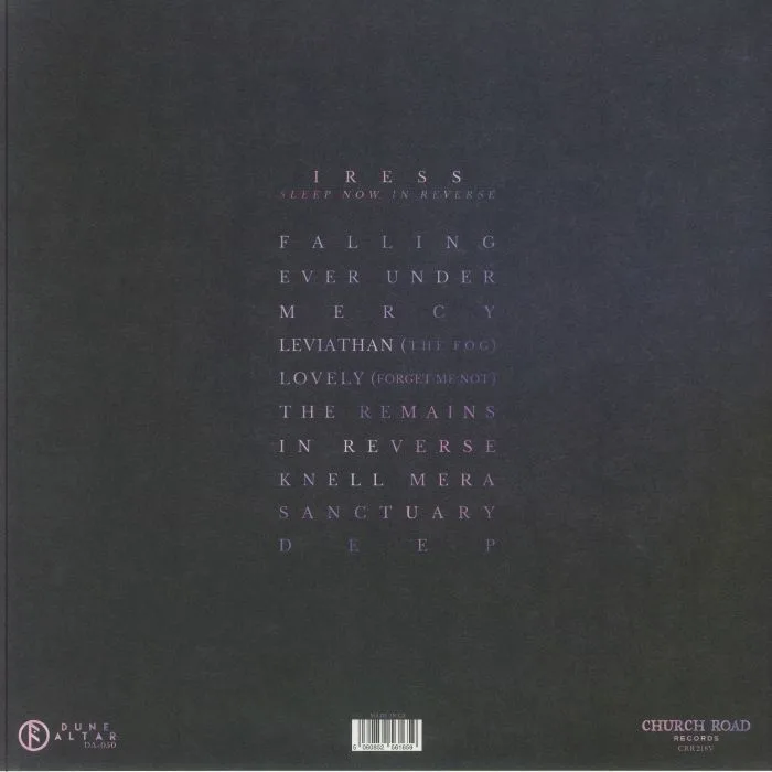Back cover — IRESS — Sleep Now In Reverse