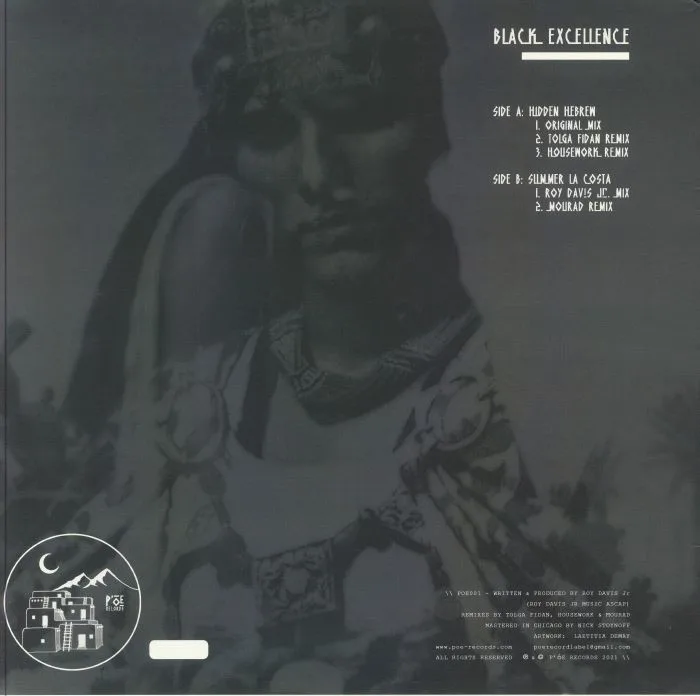 Обратная сторона обложки — Roy Jnr DAVIS — Black Excellence EP