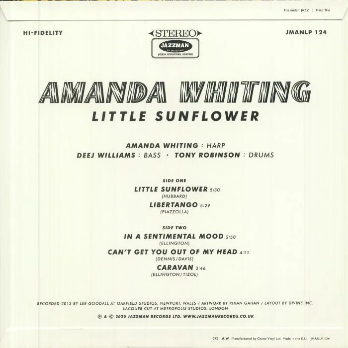 Обратная сторона обложки — Amanda WHITING — Little Sunflower