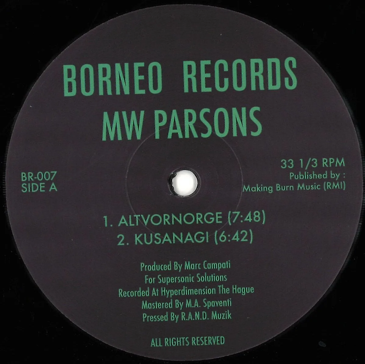 Mw Parsons&Marck — Altvornorge