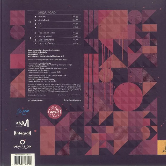 Back cover — YACOUBA TRIO — Ouida Road