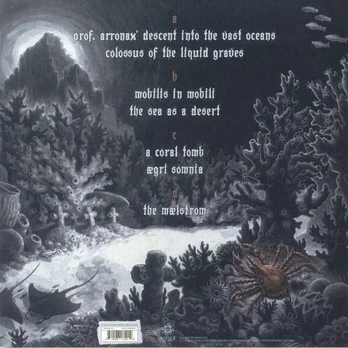 Обратная сторона обложки — AHAB — The Coral Tombs