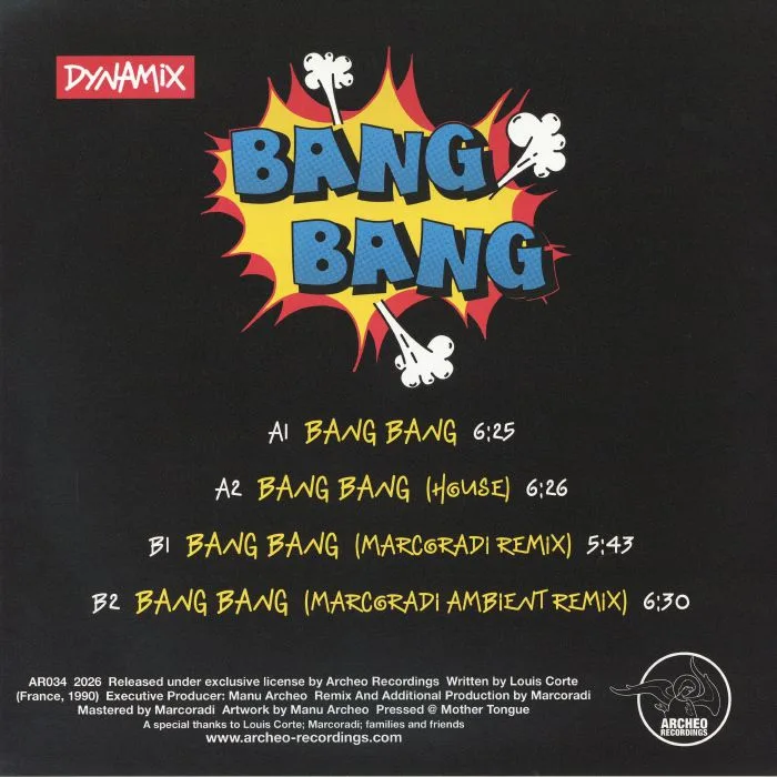 Back cover — DYNAMIX — Bang Bang
