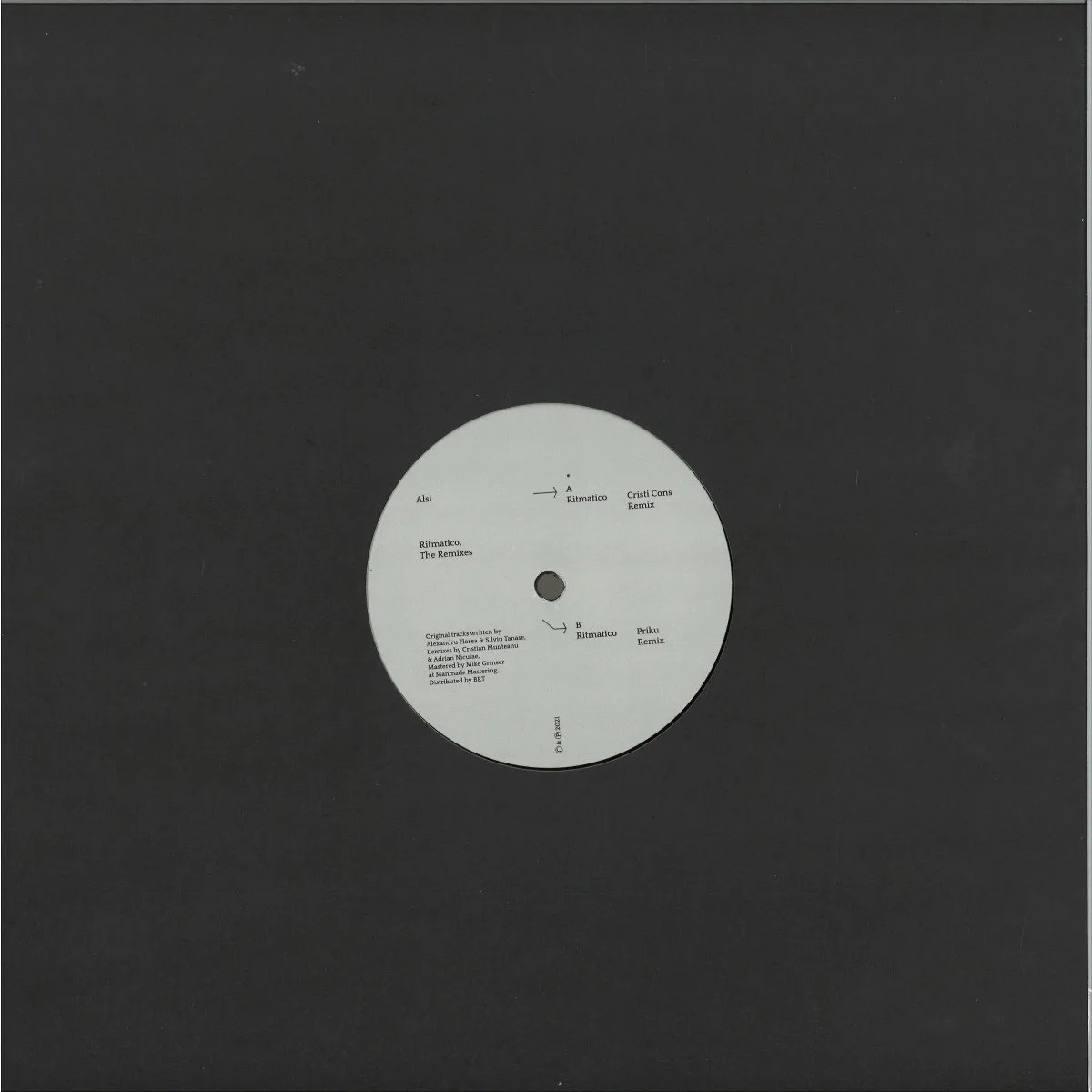 Back cover — Alsi — Ritmatico, The Remixes EP