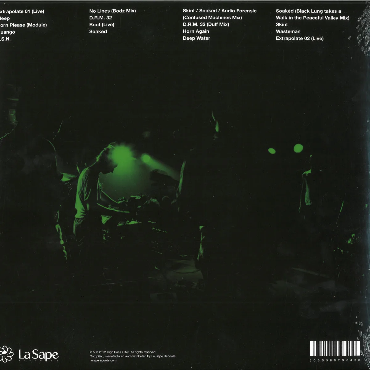 Обратная сторона обложки — High Pass Filter — Nice Coordinated Outfit LP 2x12"
