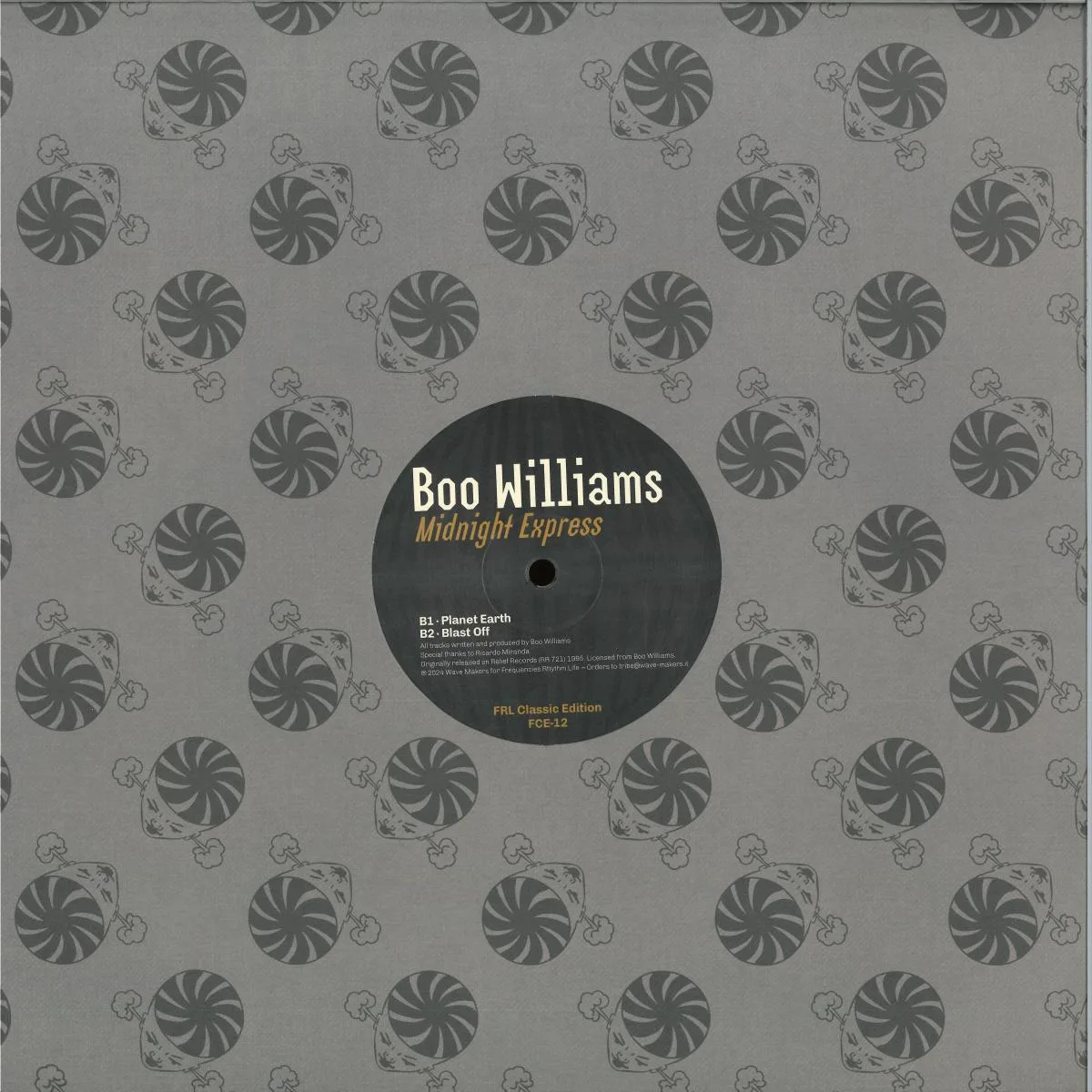 Обратная сторона обложки — Boo Williams — Midnight Express