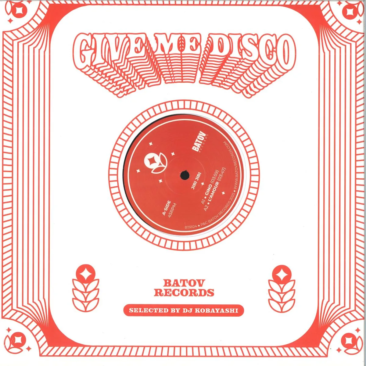 JIRI JIRI — GIVE ME DISCO 1 (SELECTED BY DJ KOBAYASHI)