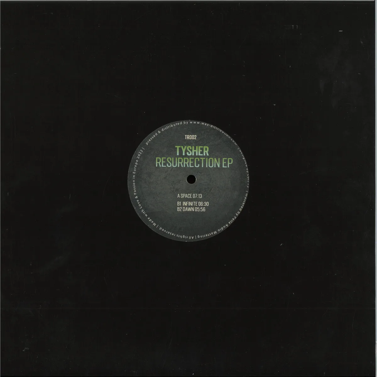 Back cover — Tysher — Space EP