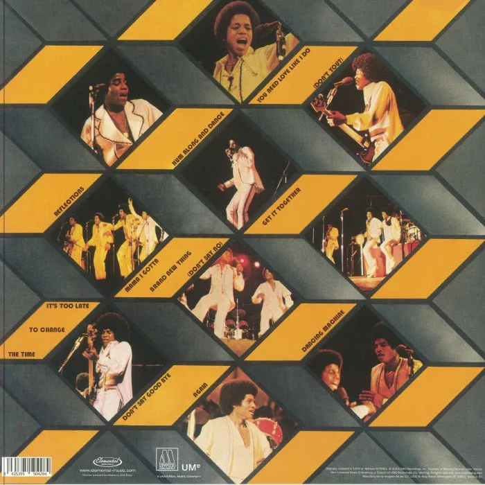 Обратная сторона обложки — The JACKSON FIVE — Get It Together (reissue)