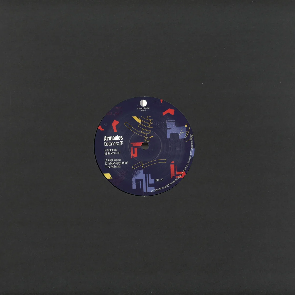 Back cover — Armonics — Distances EP